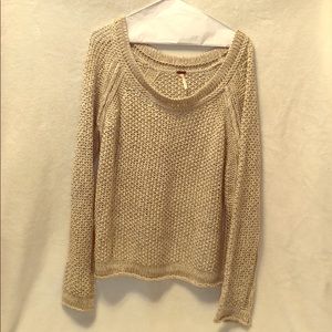 Free People waffle knit Sweater